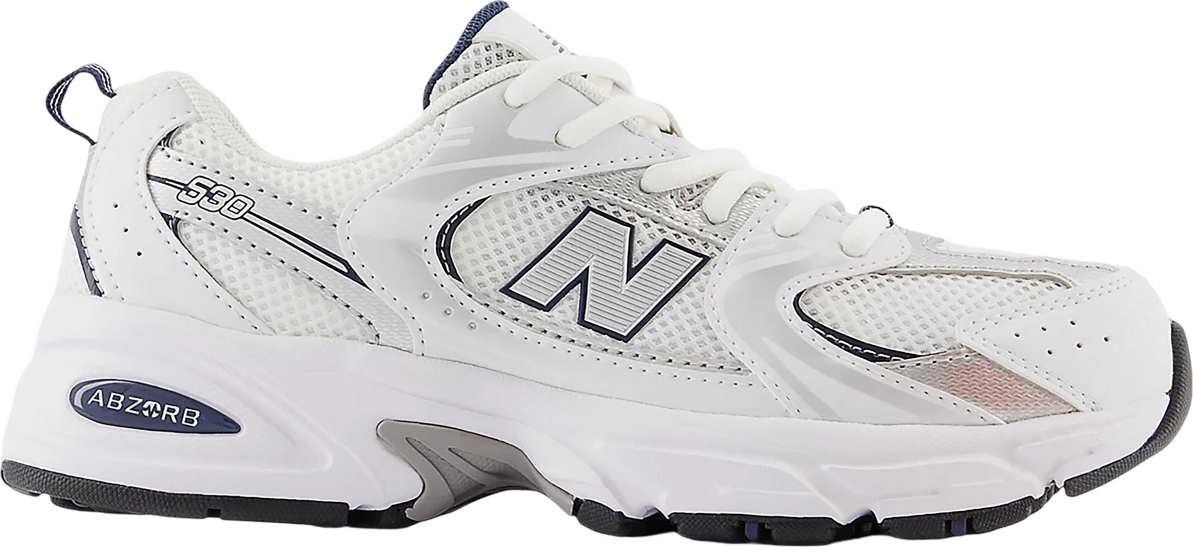 White - Natural Indigo - Silver Metallic