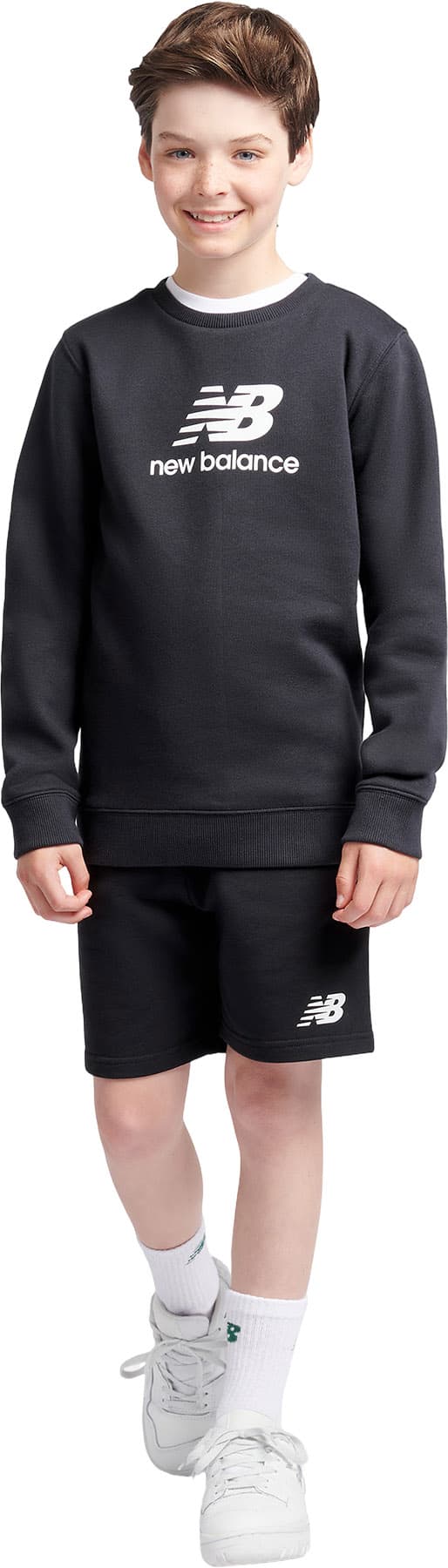 Product gallery image number 7 for product French Terry Stacked Logo Shorts - Kids