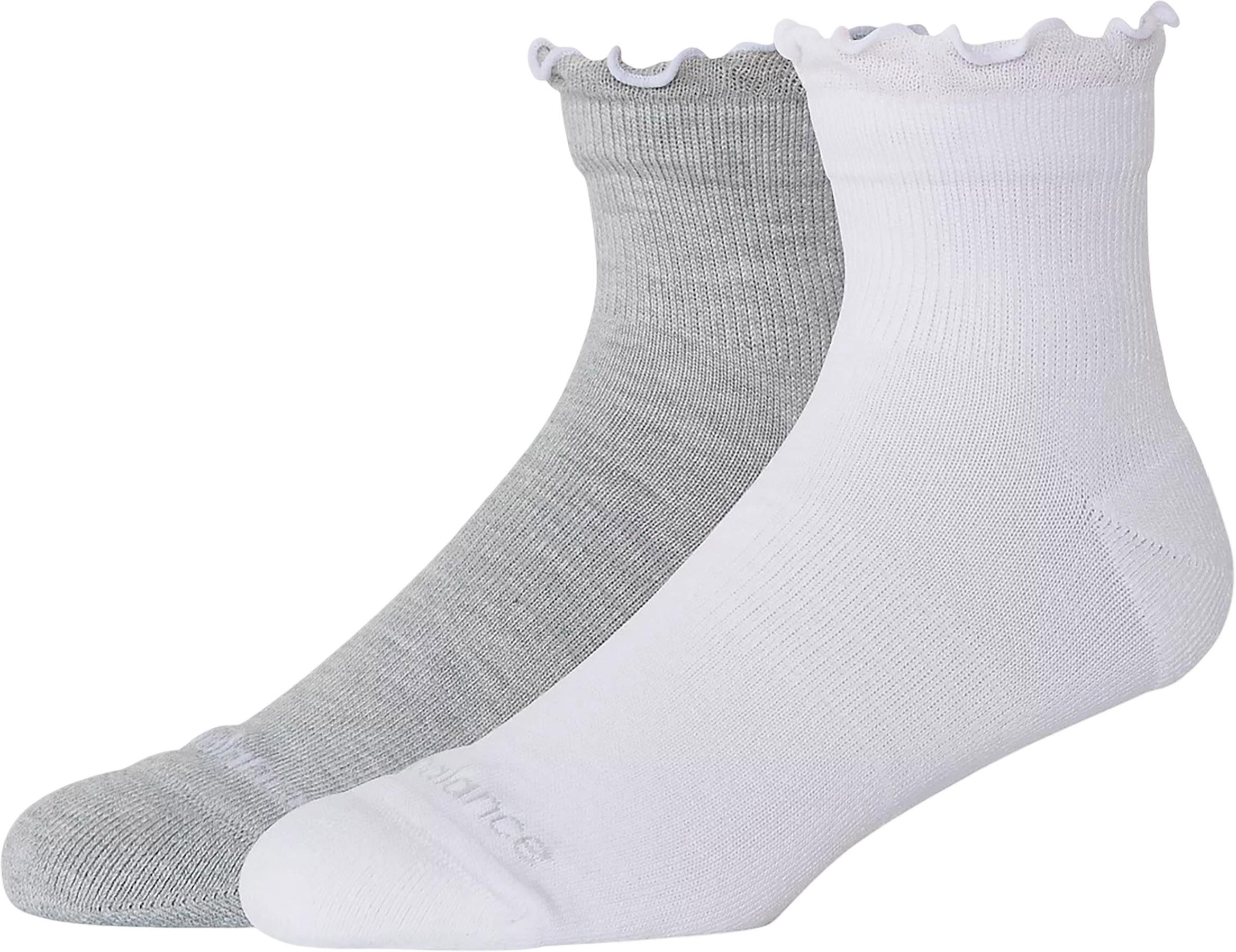 Product image for Active Ruffle 2 Pack Quarter Socks - Unisex 