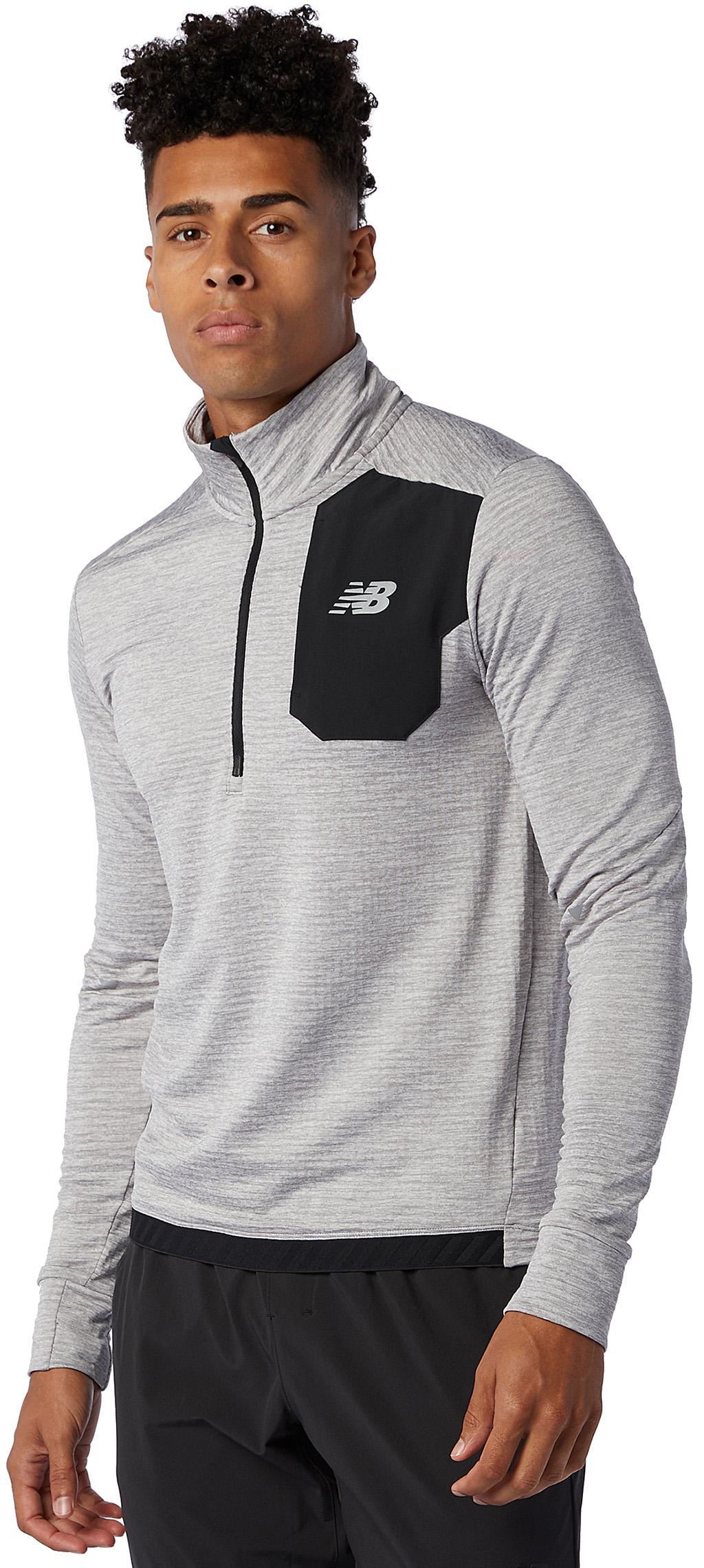 Product gallery image number 1 for product Heat Grid Half Zip Long Sleeve Running Top - Men's