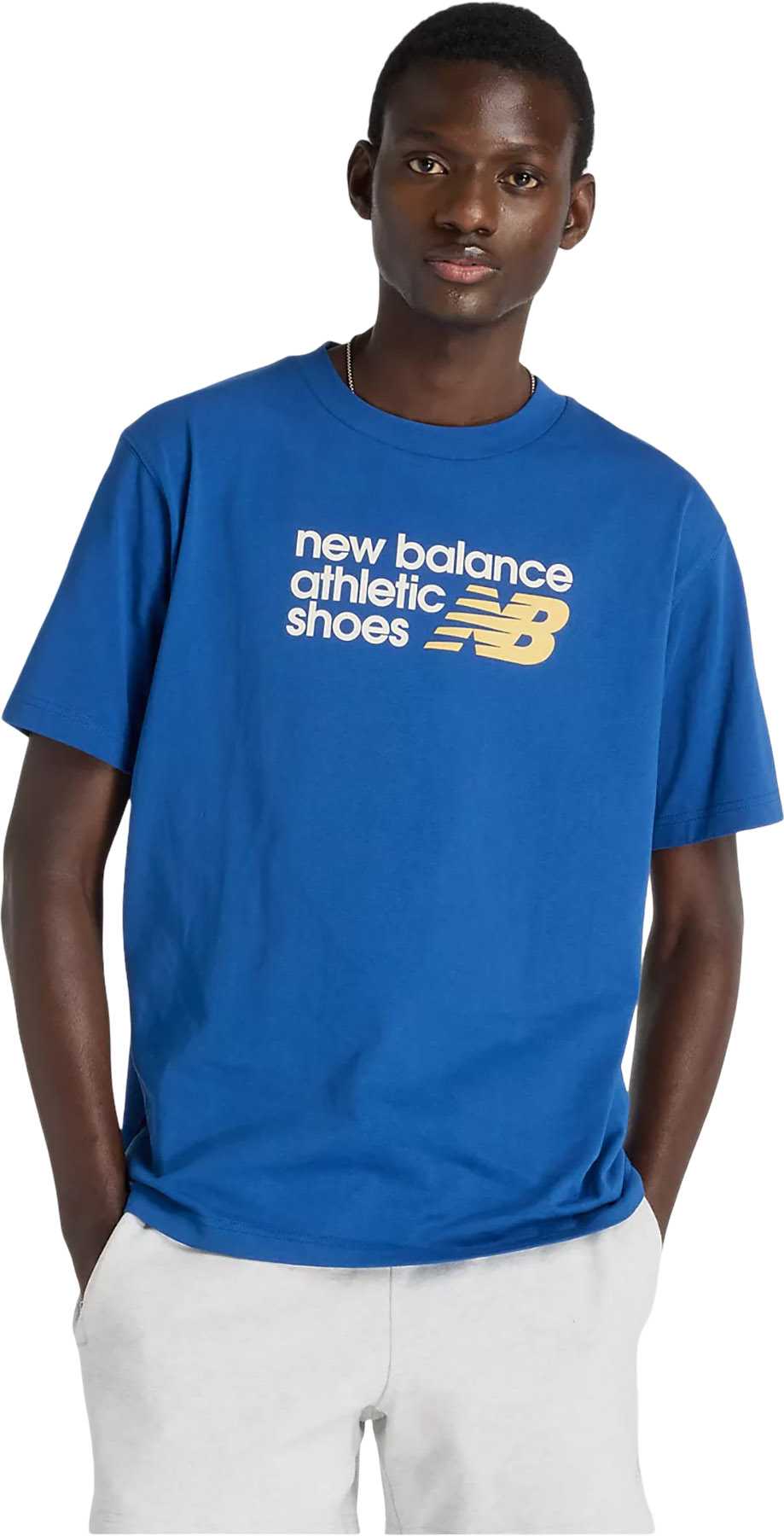 Image de produit pour T-shirt décontracté avec logo sur la poitrine Athletics Premium - Homme