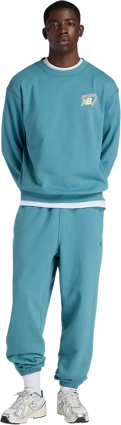 Product gallery image number 6 for product Classic Tri-Logo French Terry Crew Neck Sweatshirt - Men's