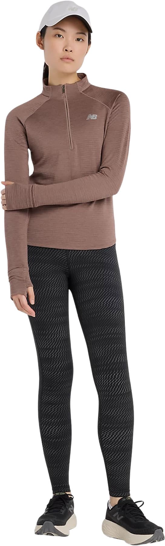 Product gallery image number 8 for product Athletics Heat Grid 1/2 Zip Top - Women's