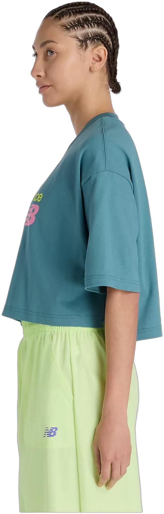 Numéro de l'image de la galerie de produits 4 pour le produit T-shirt écourté avec logo sur la poitrine Athletics Premium - Femme