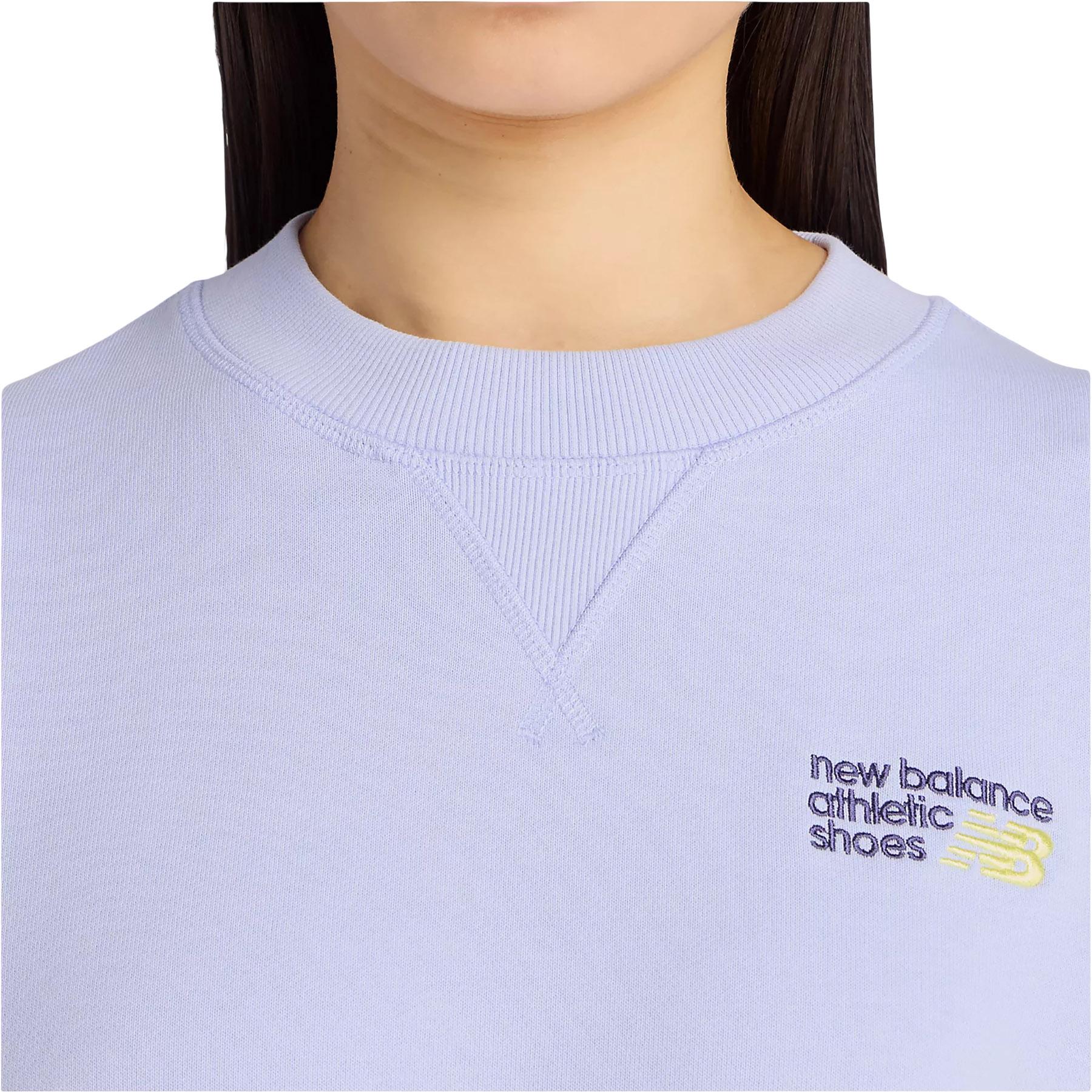 Product gallery image number 5 for product Athletics Premium Logo Relaxed Crop Crew Neck Sweatshirt - Women's