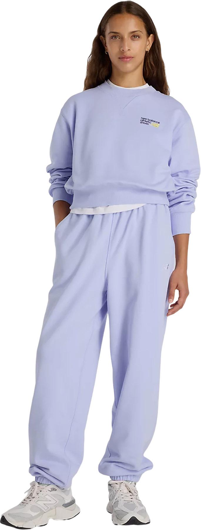 Product gallery image number 4 for product Athletics Premium Logo Relaxed Crop Crew Neck Sweatshirt - Women's