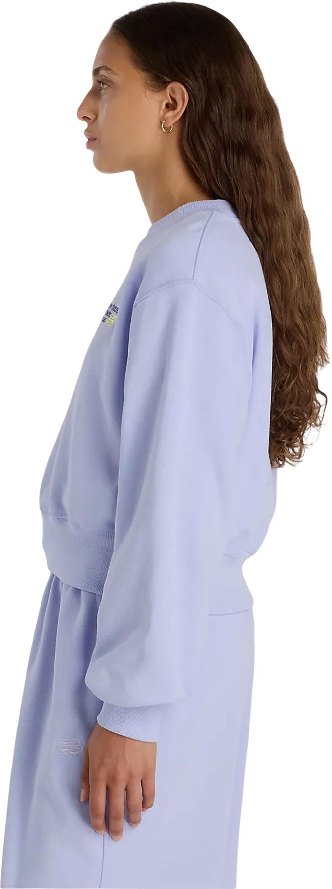 Product gallery image number 3 for product Athletics Premium Logo Relaxed Crop Crew Neck Sweatshirt - Women's