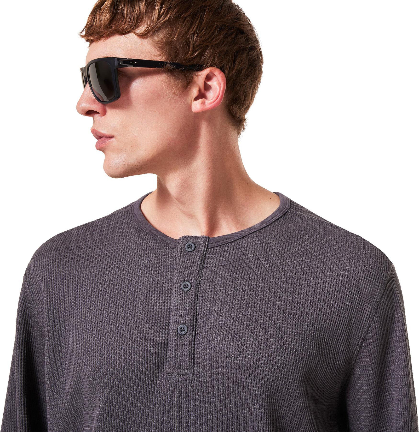 Product gallery image number 4 for product All Day Waffle Long Sleeve Henley T-shirt - Men's