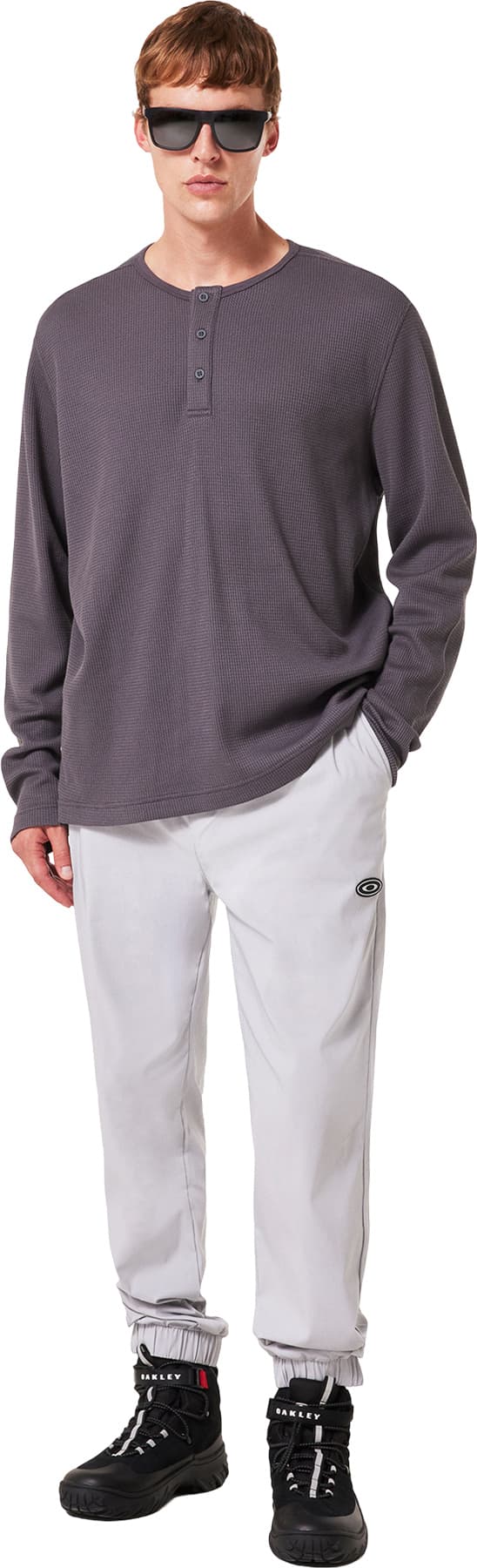 Product gallery image number 6 for product All Day Waffle Long Sleeve Henley T-shirt - Men's