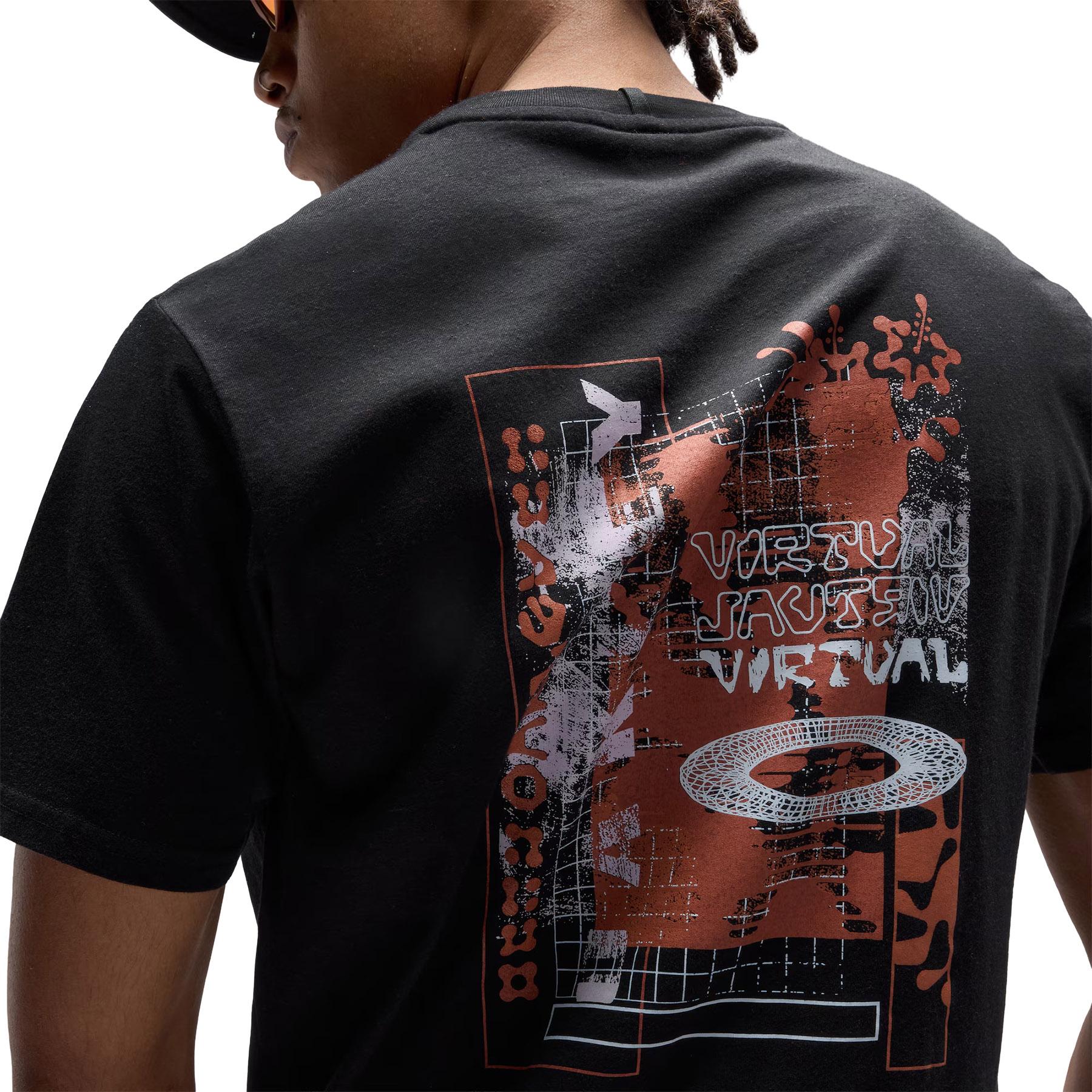 Product gallery image number 6 for product Futurescape Logo Hibiscus T-Shirt - Men's
