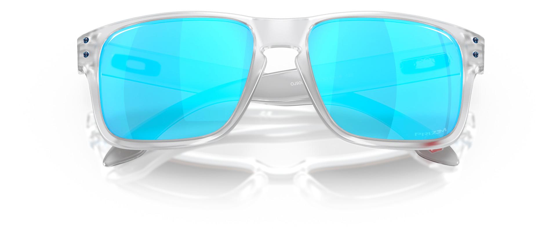 Product gallery image number 4 for product Holbrook XS Sunglasses - Matte Clear - Prizm Sapphire Lens - Kids