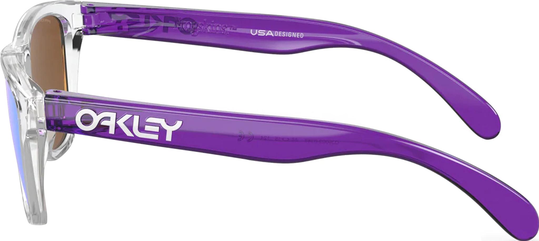 Product gallery image number 10 for product Frogskins XXS Sunglasses - Clear - Prizm Violet Iridium Lens - Youth