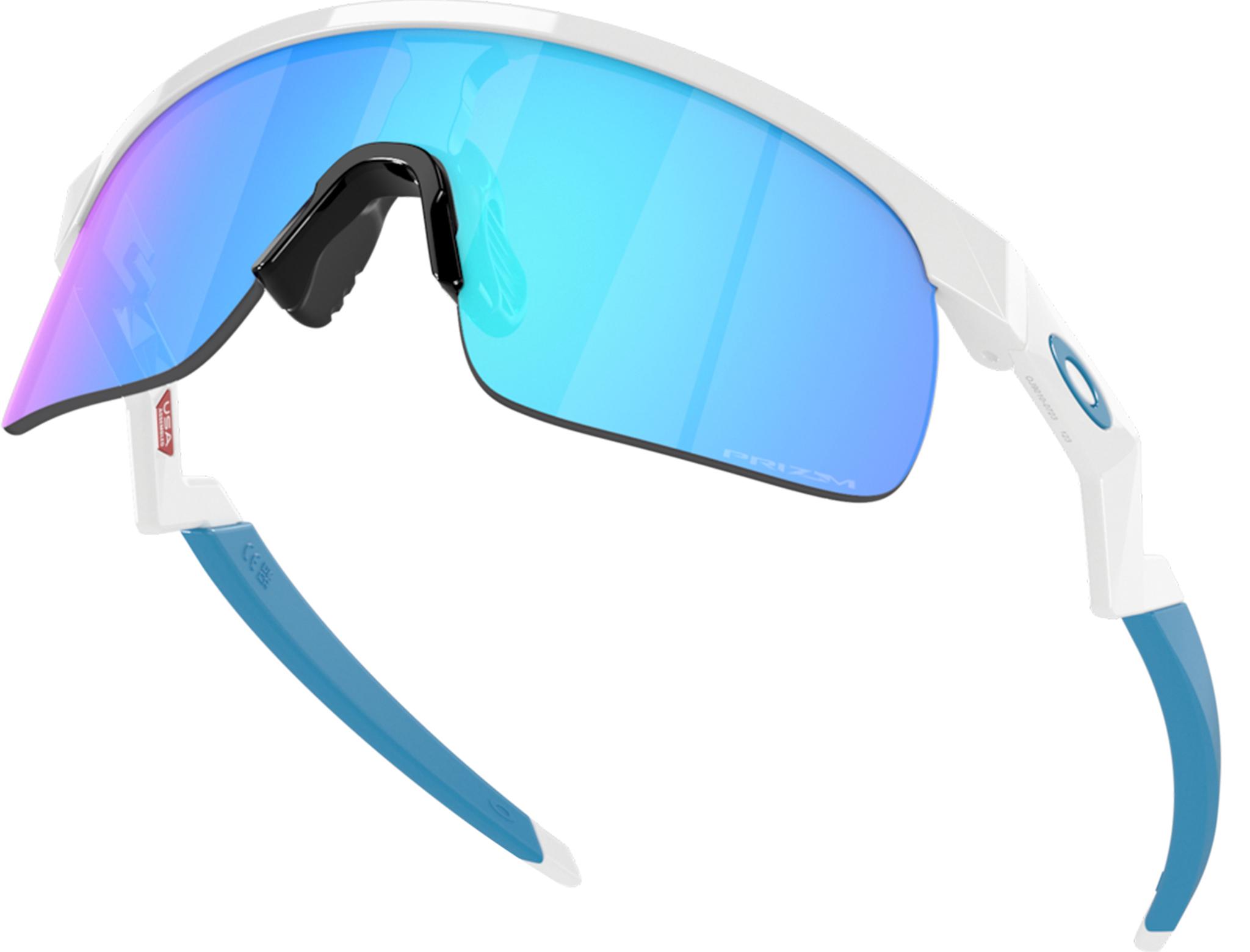 Product gallery image number 7 for product Resistor Sunglasses - Polished White - Prizm Sapphire Iridium Lens - Youth