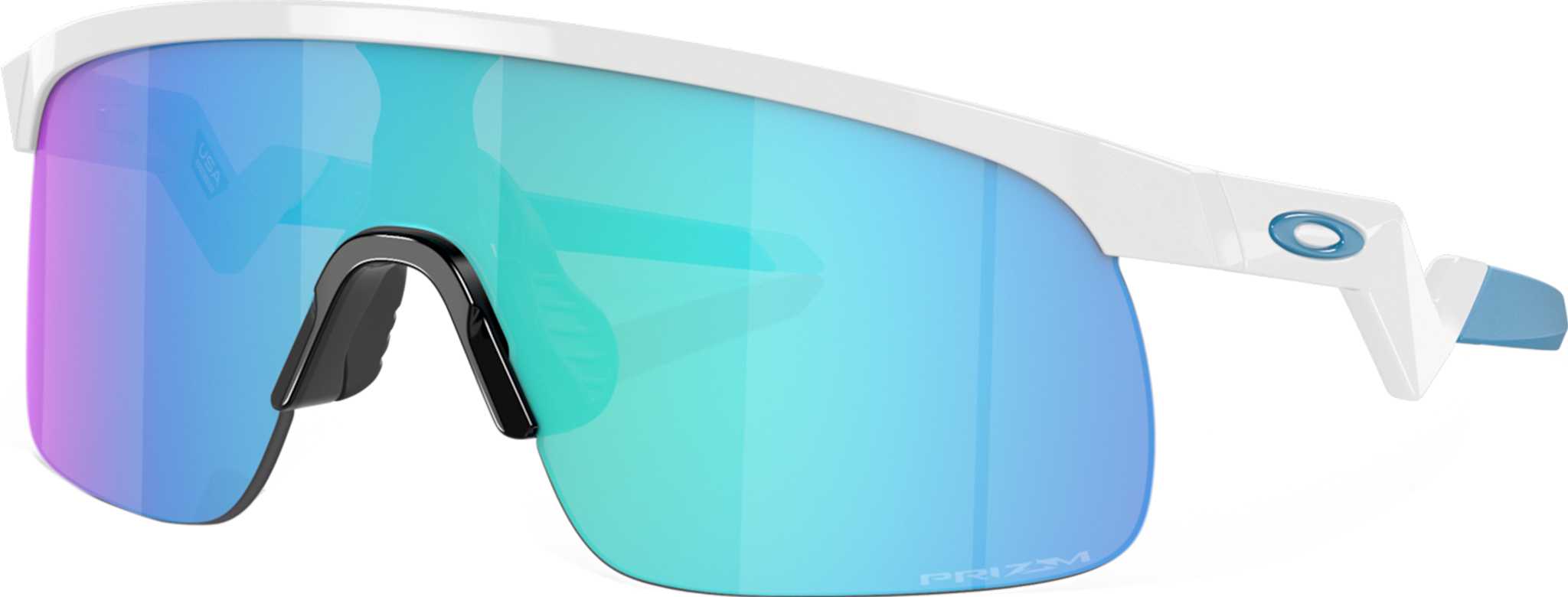Product image for Resistor Sunglasses - Polished White - Prizm Sapphire Iridium Lens - Youth