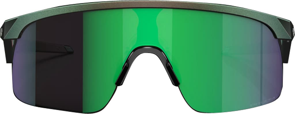 Product gallery image number 3 for product Resistor Sunglasses - Matte Silver Green Colorshift - Prizm Jade Iridium Lens - Youth
