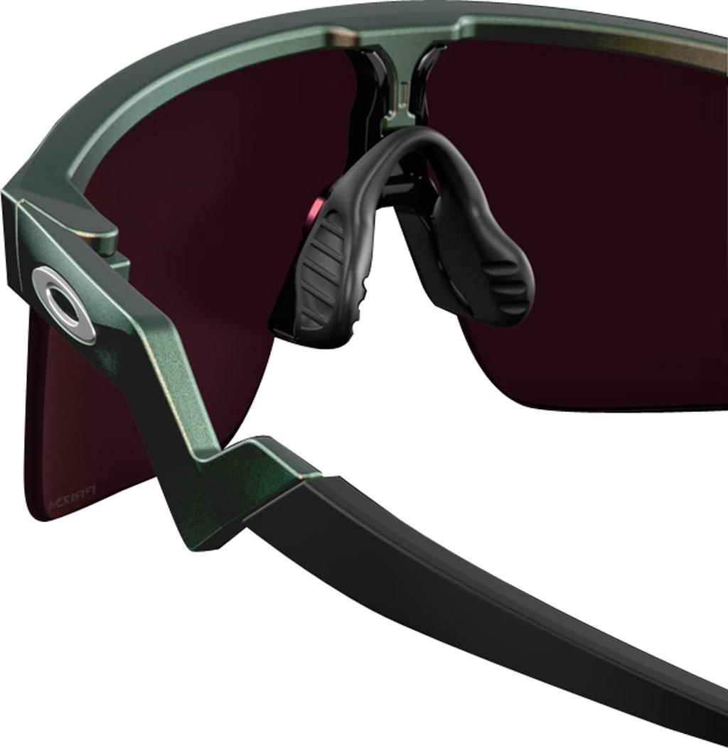 Product gallery image number 4 for product Resistor Sunglasses - Matte Silver Green Colorshift - Prizm Jade Iridium Lens - Youth