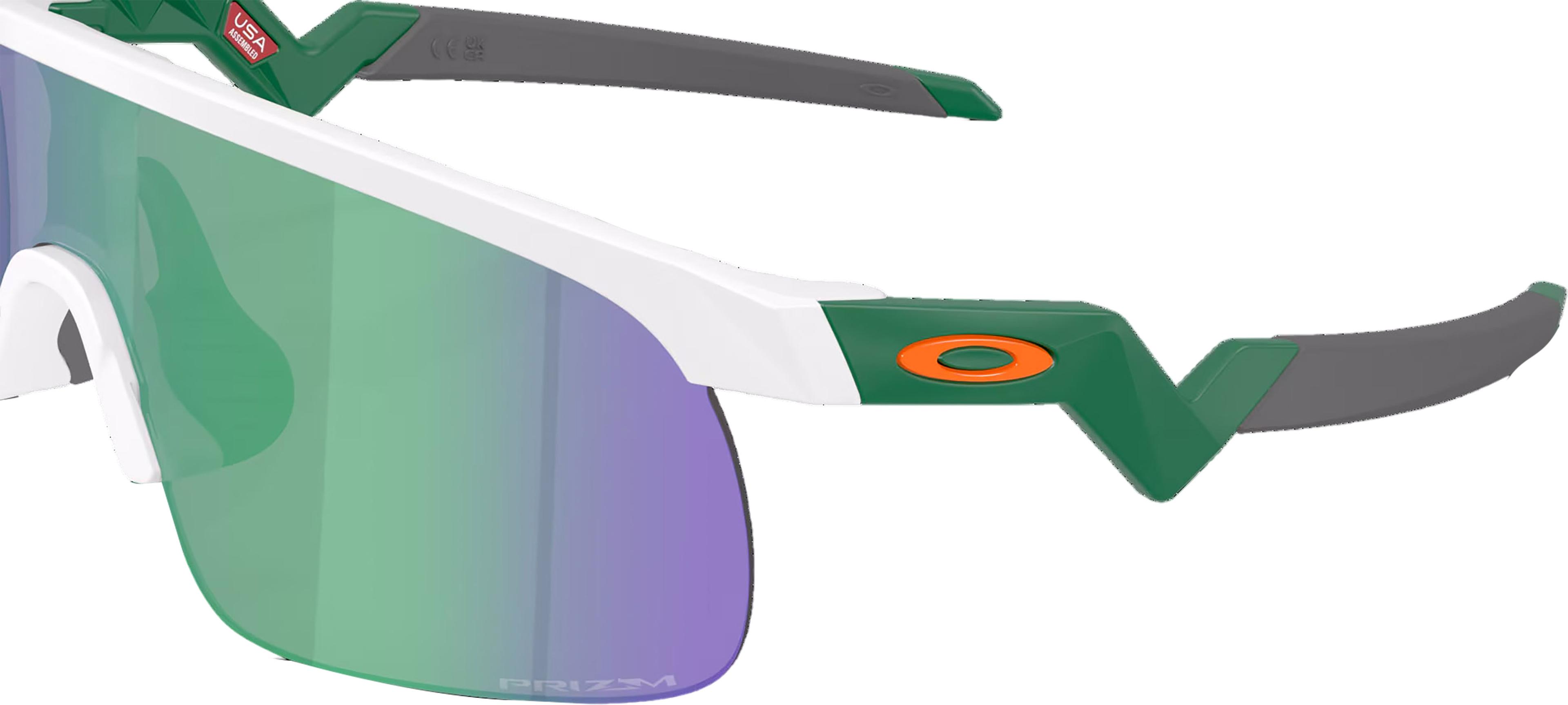 Product gallery image number 3 for product Resistor Sunglasses - Matte White - Prizm Jade Lens - Youth