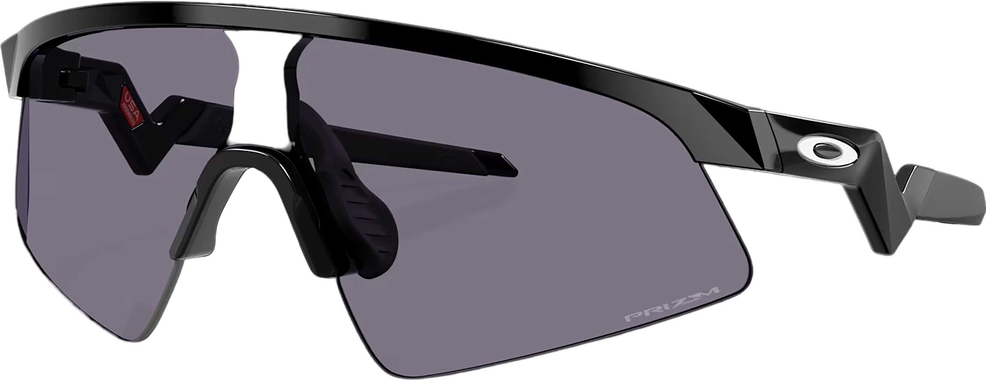 Product image for Resistor Sweep Sunglasses - Polished Black - Prizm Grey Lens - Youth
