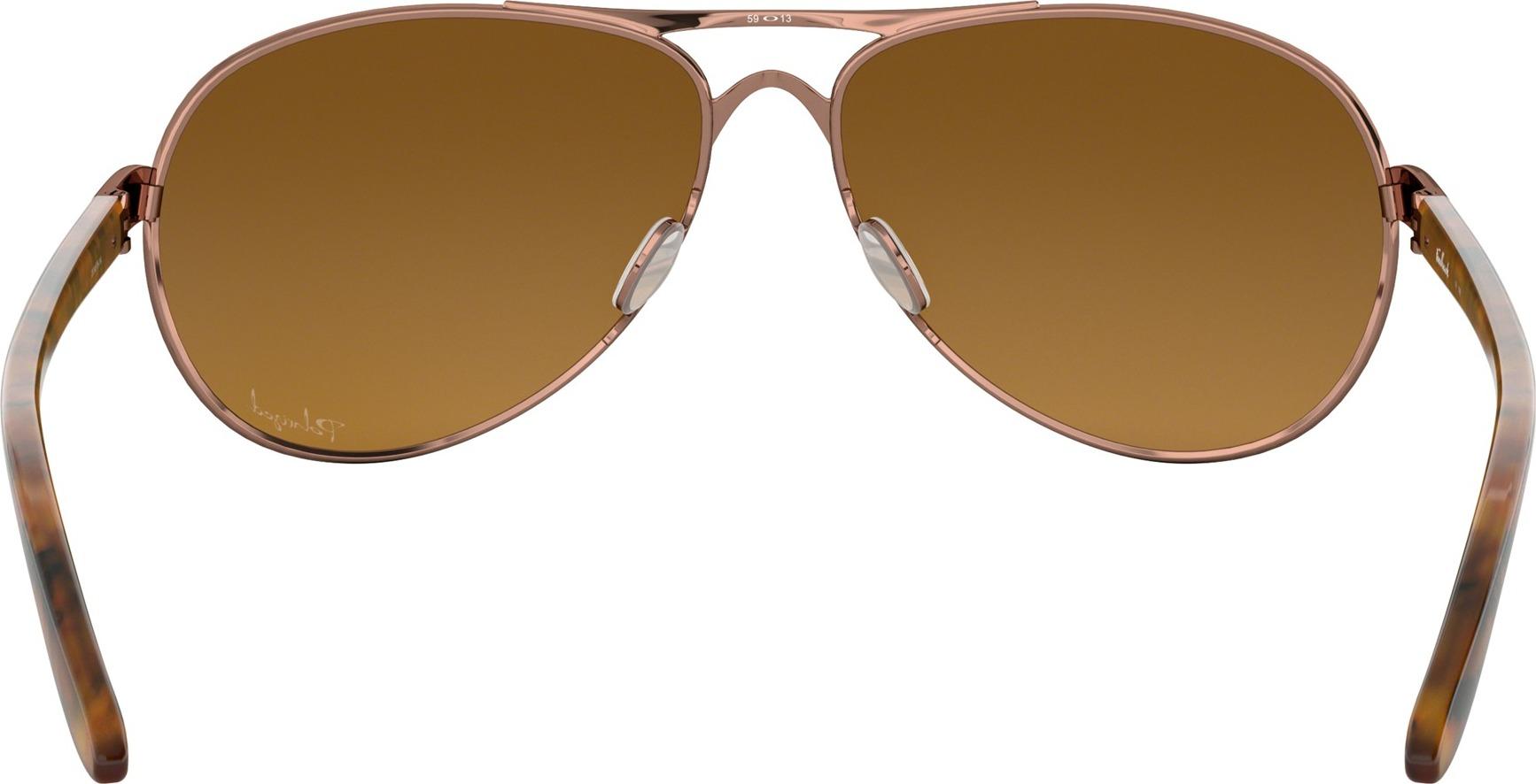Product gallery image number 4 for product Feedback Sunglasses - Rose Gold - Brown Gradient Polarized Lens