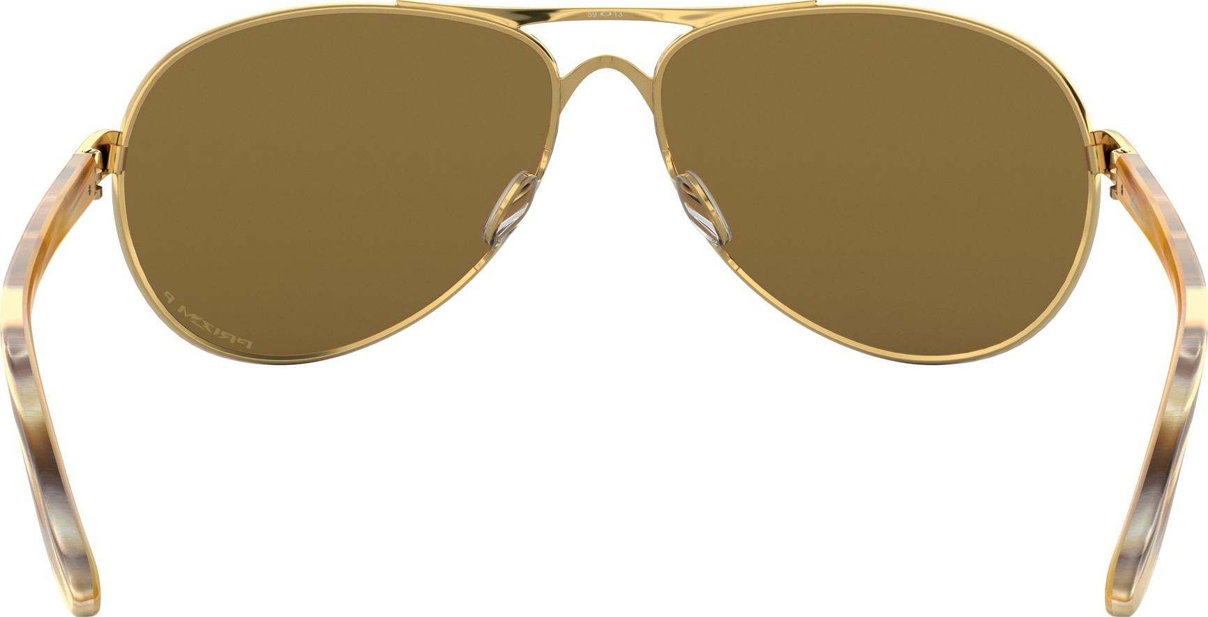 Product gallery image number 4 for product Feedback Sunglasses - Polished Gold - Brown Gradient Polarized Lens - Women's