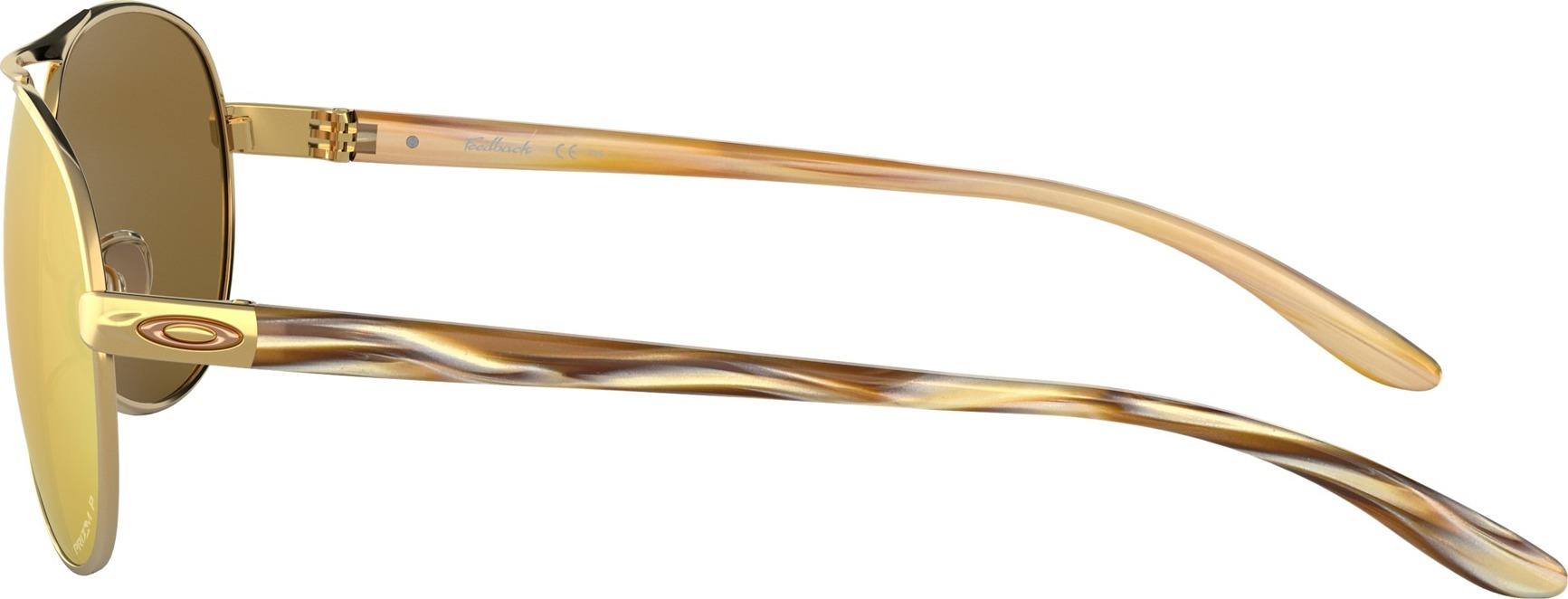 Product gallery image number 6 for product Feedback Sunglasses - Polished Gold - Brown Gradient Polarized Lens - Women's