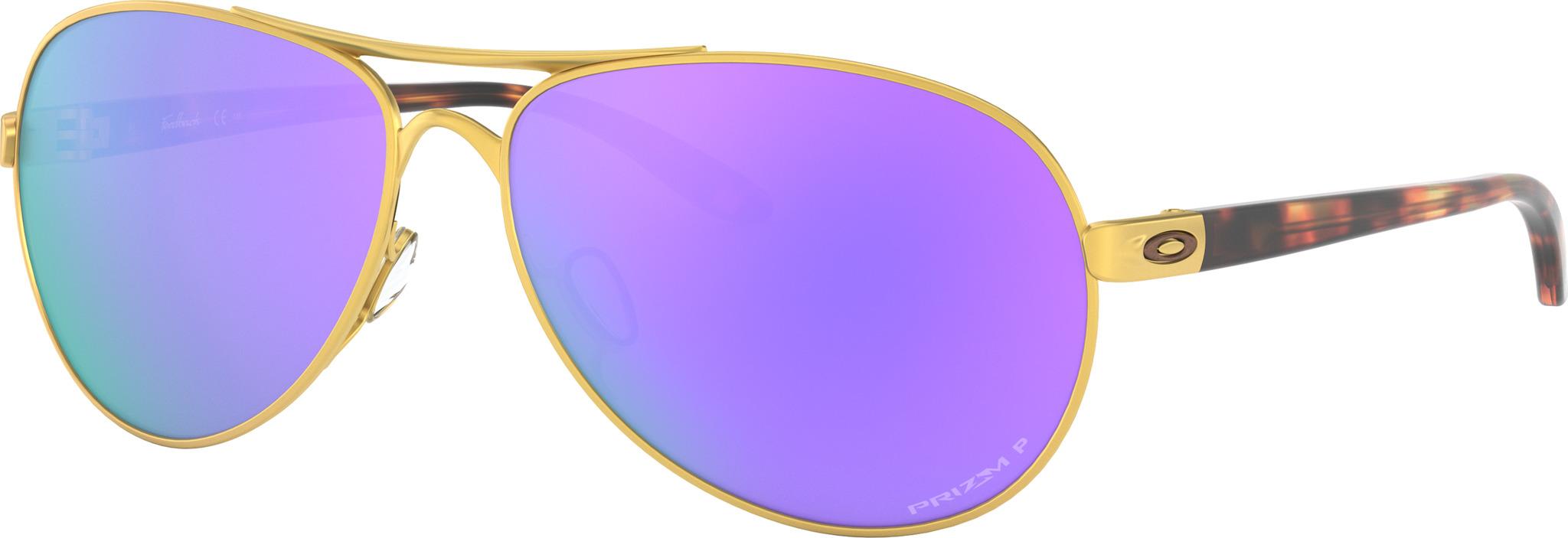 Product gallery image number 1 for product Feedback Sunglasses - Satin Gold - Prizm Violet Iridium Polarized Lens