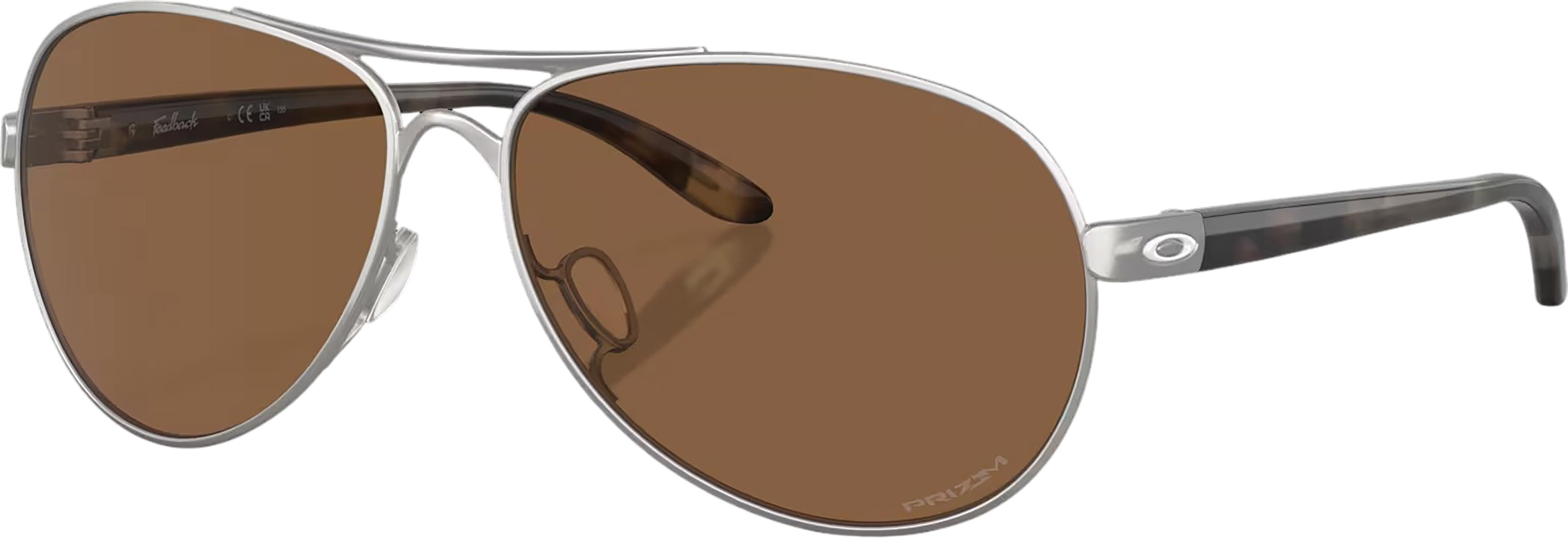 Image de produit pour Lunettes de soleil Feedback - Satin Chrome - Verres Prizm Bronze - Femme