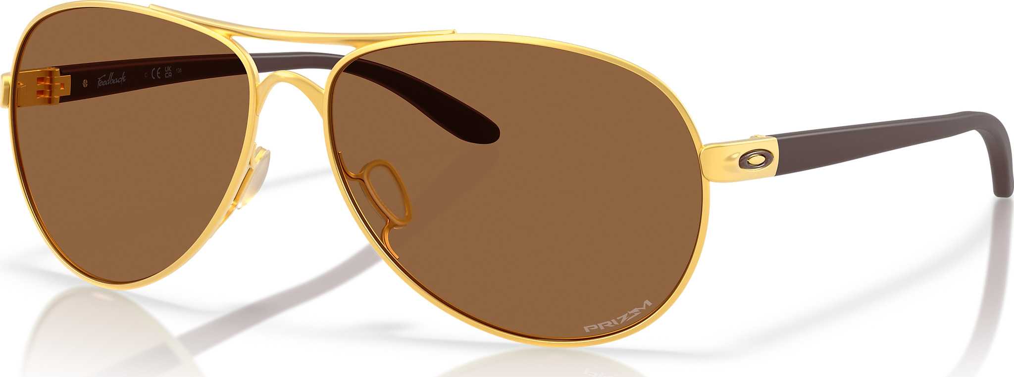 Product image for Feedback Sunglasses - Satin Gold - Prizm Bronze Lens - Women's