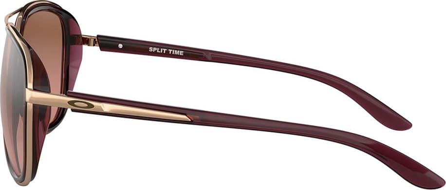 Product gallery image number 2 for product Split Time Sunglasses - Crystal Raspberry and Rose Gold - G40 Black Gradient Lens