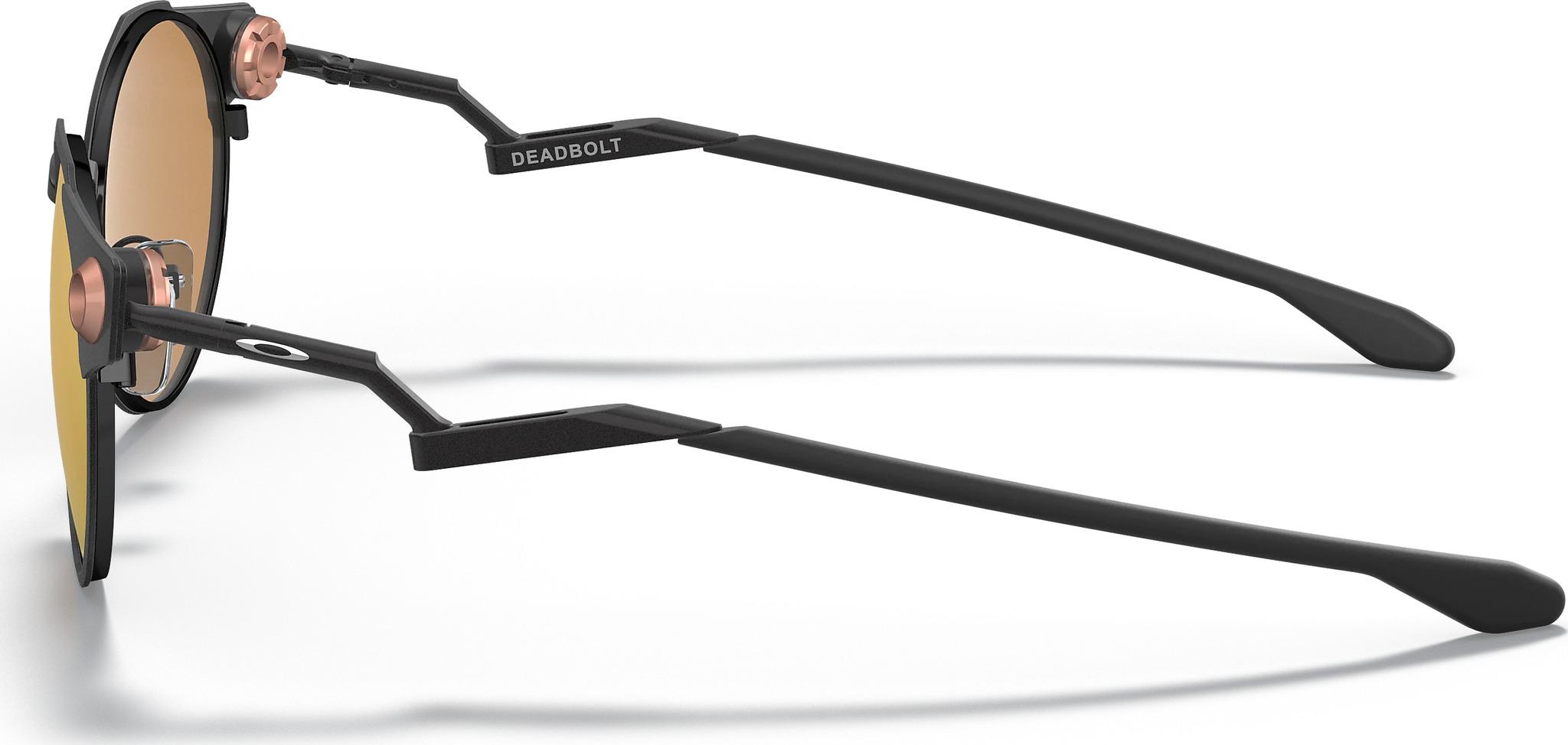 Product gallery image number 3 for product Deadbolt Sunglasses - Satin Black - Prizm Rose Gold Iridium Polarized Lens