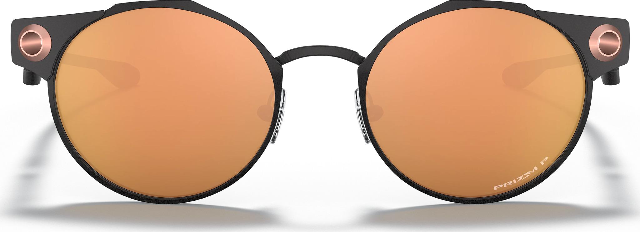 Product gallery image number 2 for product Deadbolt Sunglasses - Satin Black - Prizm Rose Gold Iridium Polarized Lens