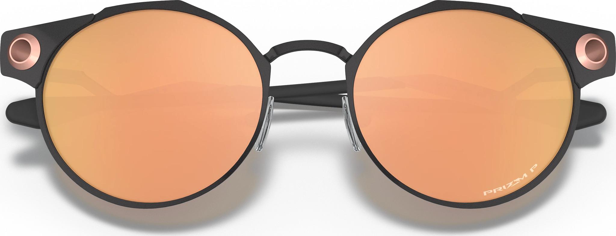 Product gallery image number 4 for product Deadbolt Sunglasses - Satin Black - Prizm Rose Gold Iridium Polarized Lens