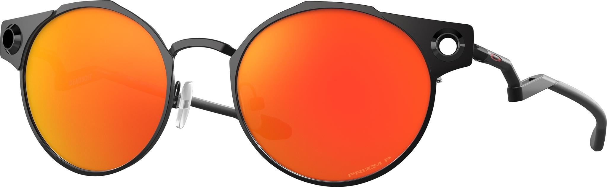 Product gallery image number 1 for product Deadbolt Sunglasses - Satin Black - Prizm Ruby Polarized Lens - Men's