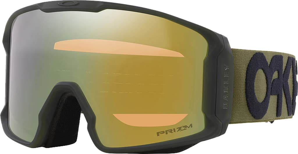 Product gallery image number 3 for product Line Miner L Snow Goggles - Matte Dark Brush - Prizm Sage Gold Iridium Lens