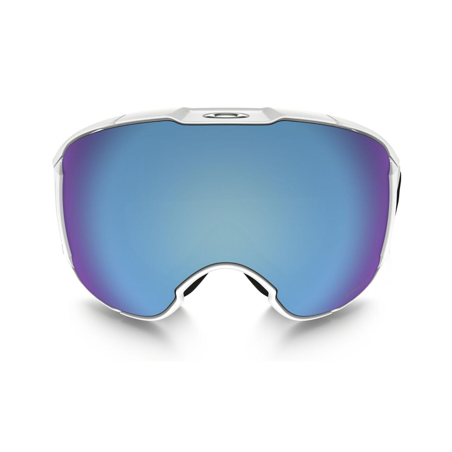 Product gallery image number 3 for product Airbrake XL - Factory Pilot Whiteout Polished White - Prizm Sapphire Iridium & Prizm HI Pink Iridium Lens Goggles