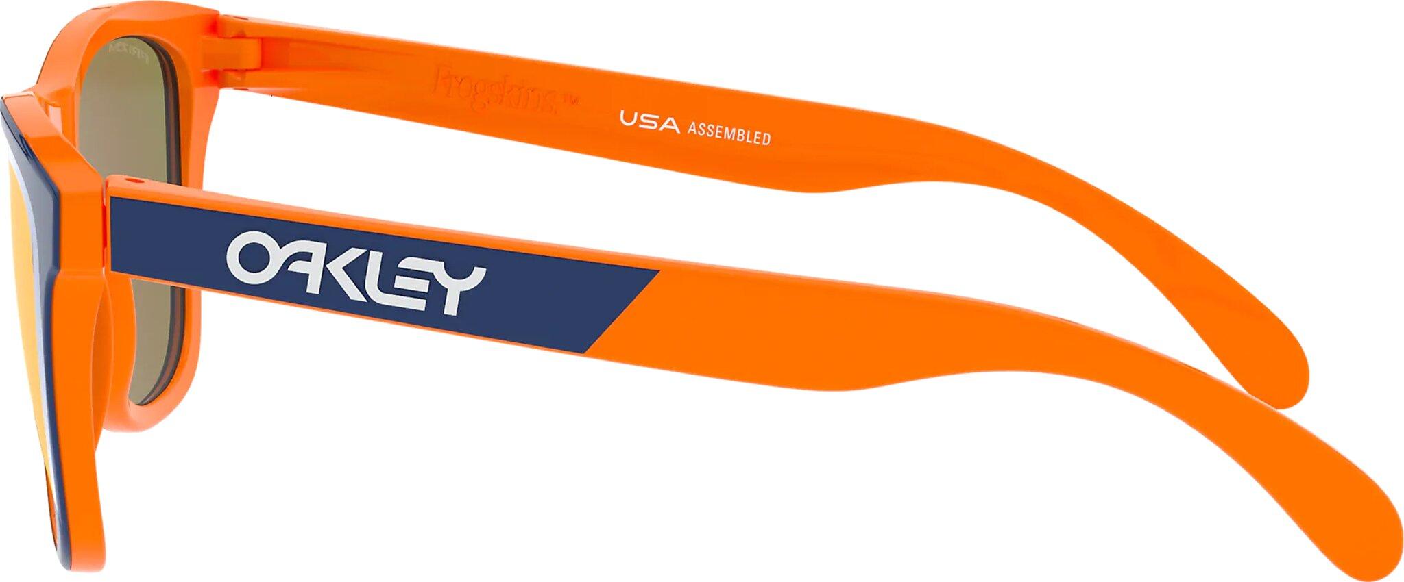 Product gallery image number 4 for product Frogskins 50/50 Collection Sunglasses - Orange Navy - Prizm Ruby Iridium Lens
