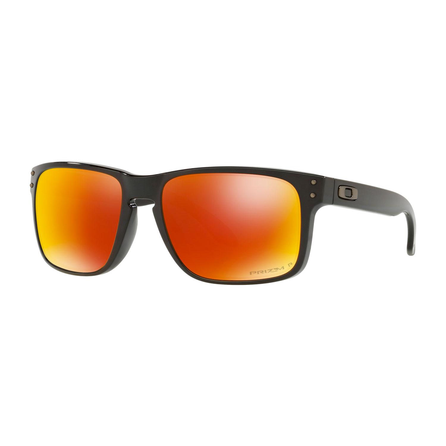 Product gallery image number 1 for product Holbrook Sunglasses - Polished Black - Prizm Ruby Iridium Polarized Lens - Unisex