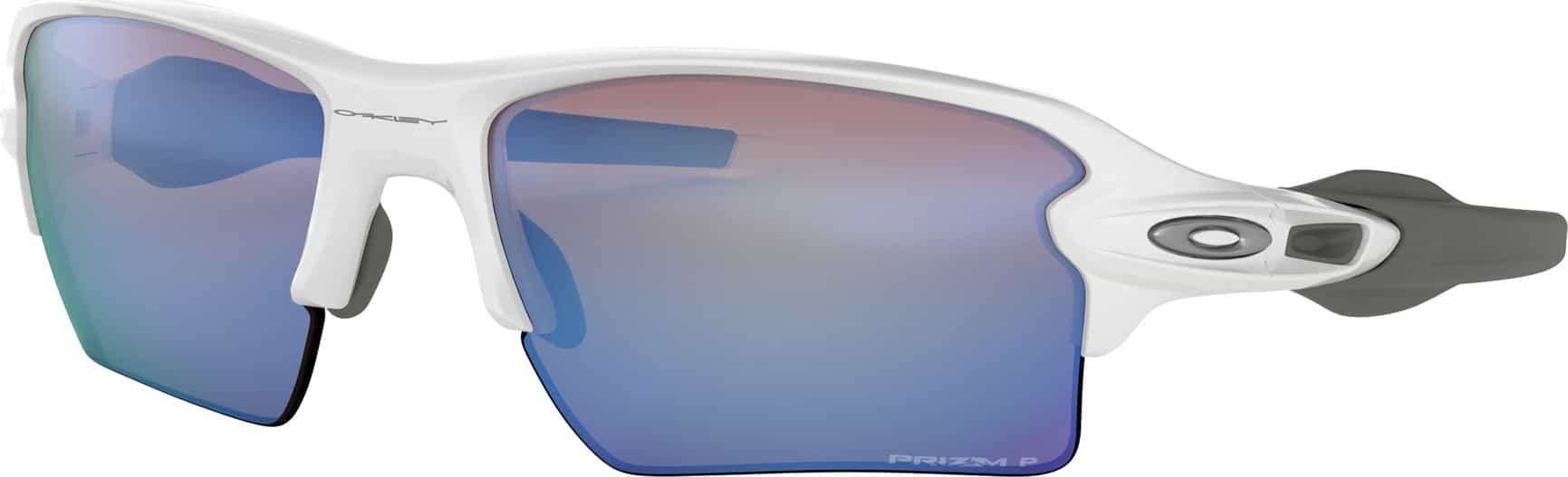 Product image for Flak 2.0 XL Sunglasses - Polished White - Prizm Deep H2O Polarized Lens