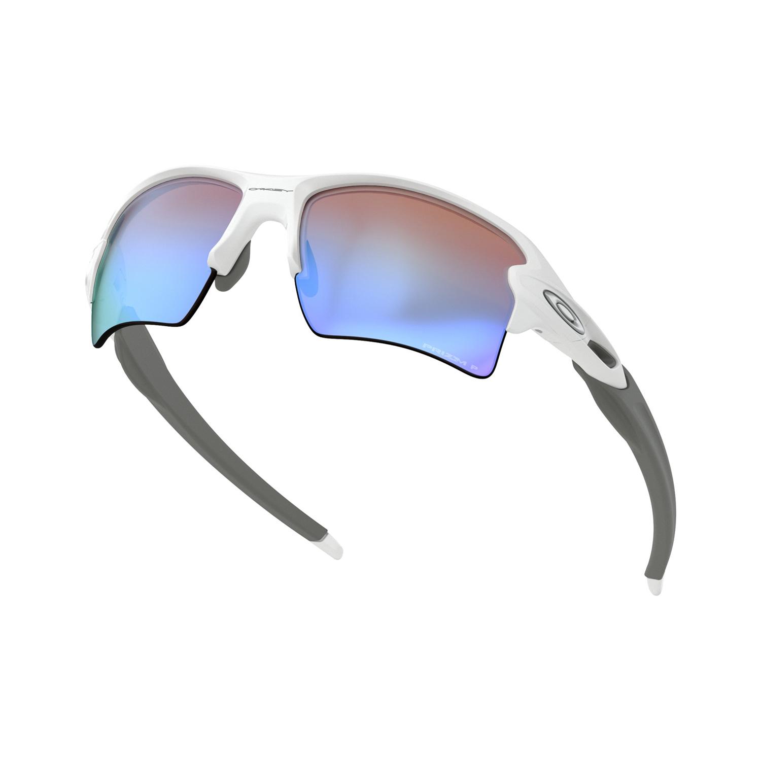 Product gallery image number 6 for product Flak 2.0 XL Sunglasses - Polished White - Prizm Deep H2O Polarized Lens