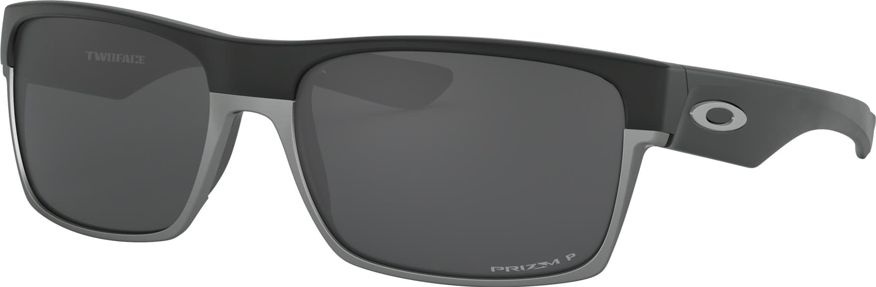 Image de produit pour Lunettes de soleil Two Face - Matte Black - Lentilles polarisées Prizm Black Iridium - Homme
