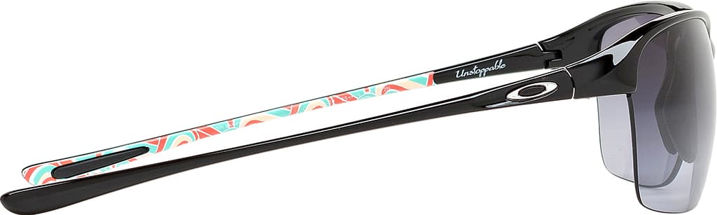 Product gallery image number 2 for product Unstoppable Sunglasses - Tone It Up Polished Black - Black Grey Gradient Lens