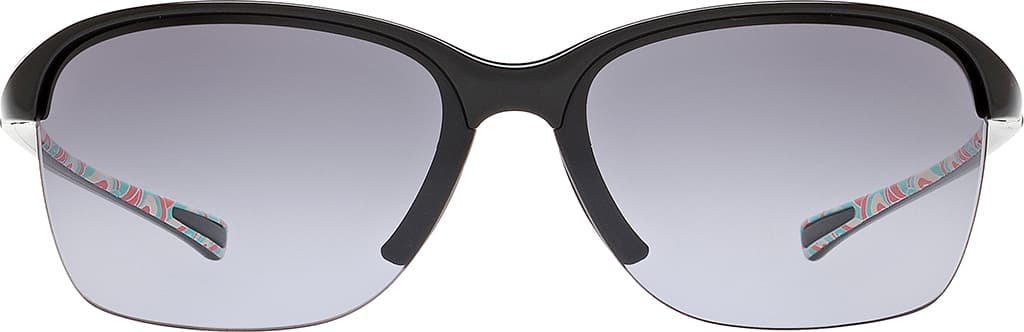 Product gallery image number 4 for product Unstoppable Sunglasses - Tone It Up Polished Black - Black Grey Gradient Lens