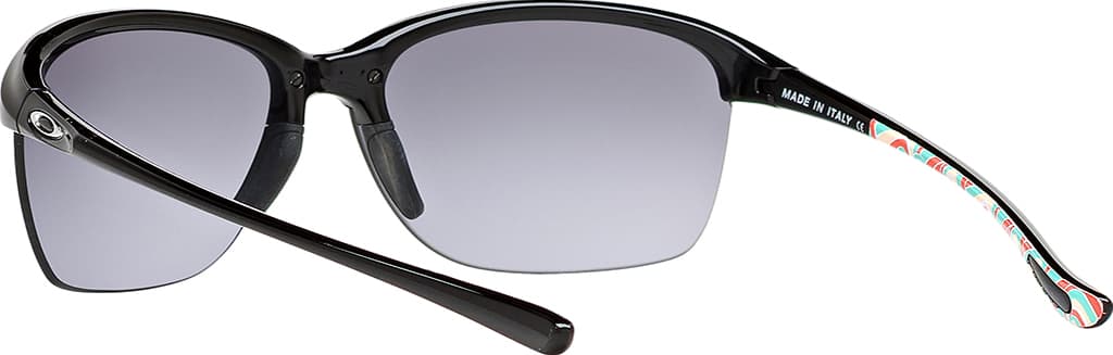 Product gallery image number 6 for product Unstoppable Sunglasses - Tone It Up Polished Black - Black Grey Gradient Lens