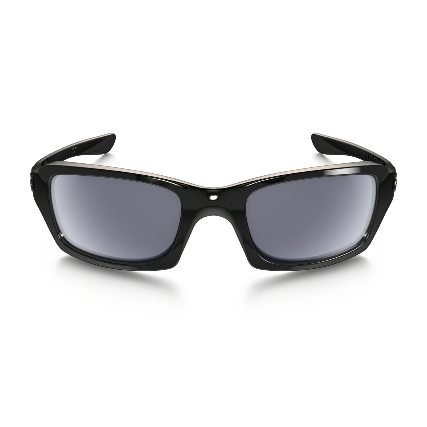 Product gallery image number 6 for product Fives Squared Sunglasses - Polished Black - Grey Lens