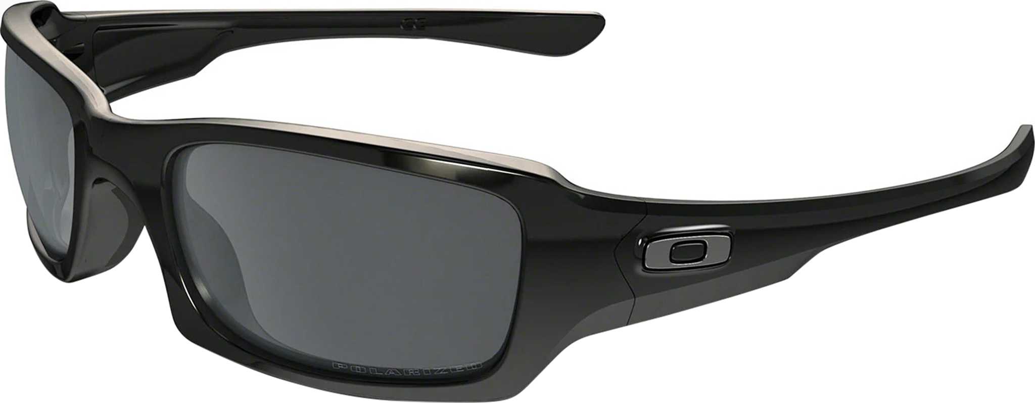 Product image for Fives Squared Sunglasses - Polished Black - Black Iridium Polarized Lens - Men's