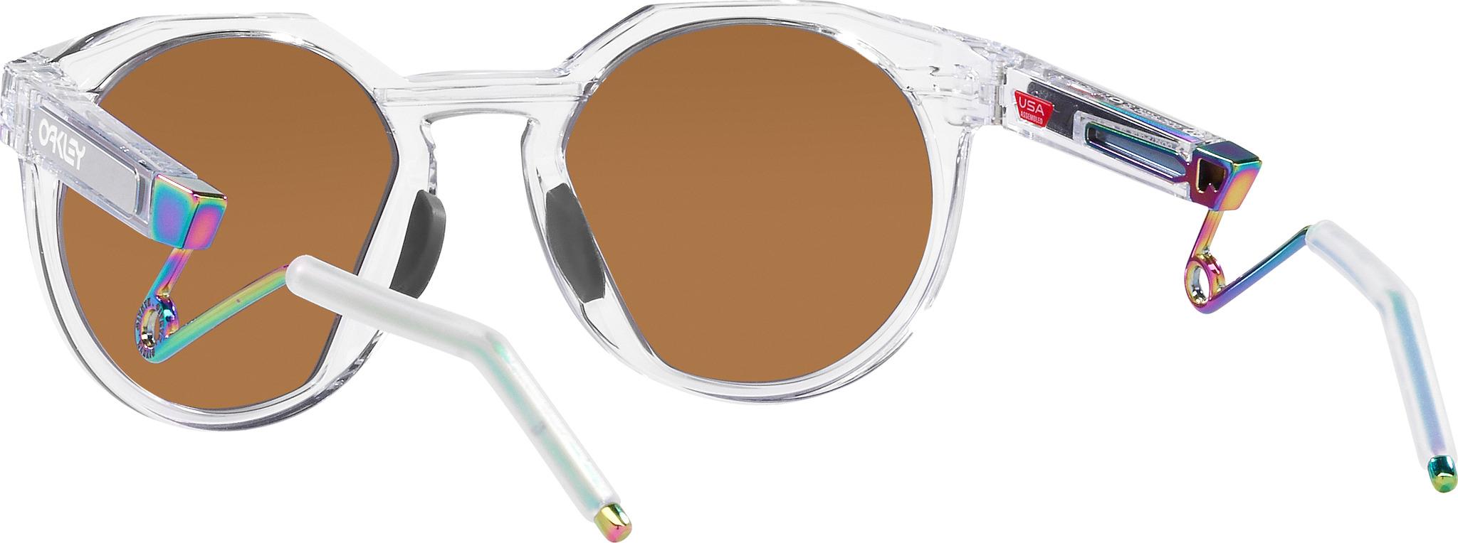 Product gallery image number 4 for product HSTN Metal Sunglasses - Polished Clear - Prizm Violet Iridium Lens - Unisex