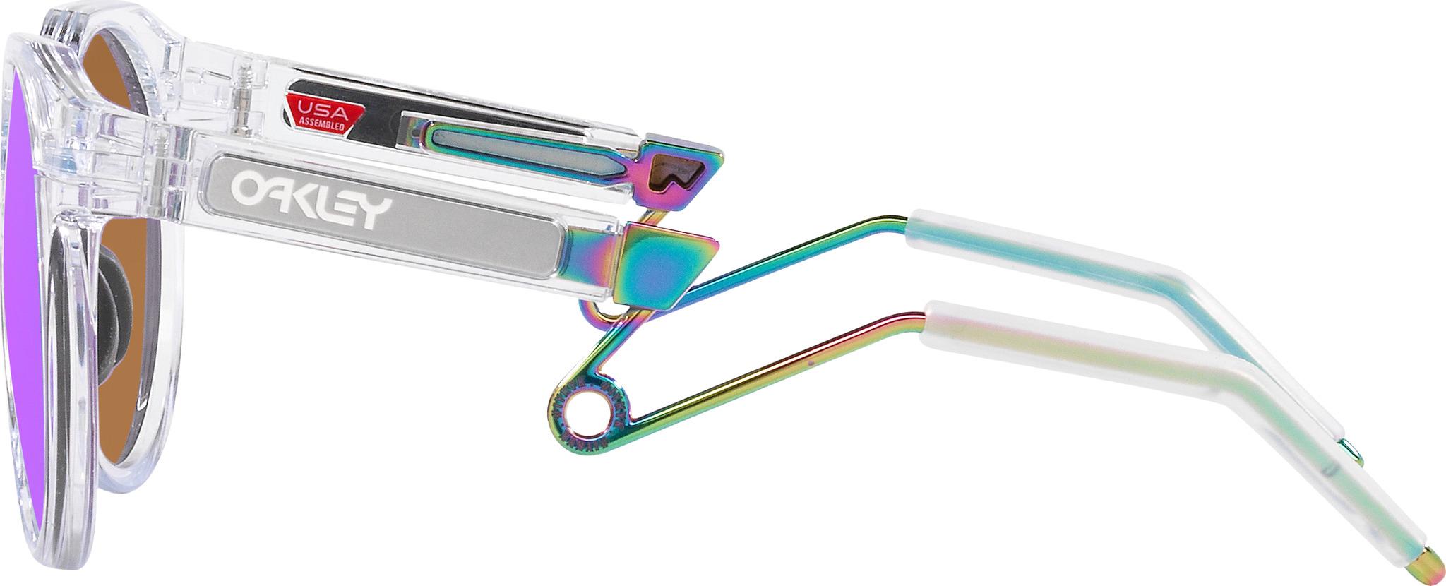 Product gallery image number 3 for product HSTN Metal Sunglasses - Polished Clear - Prizm Violet Iridium Lens - Unisex