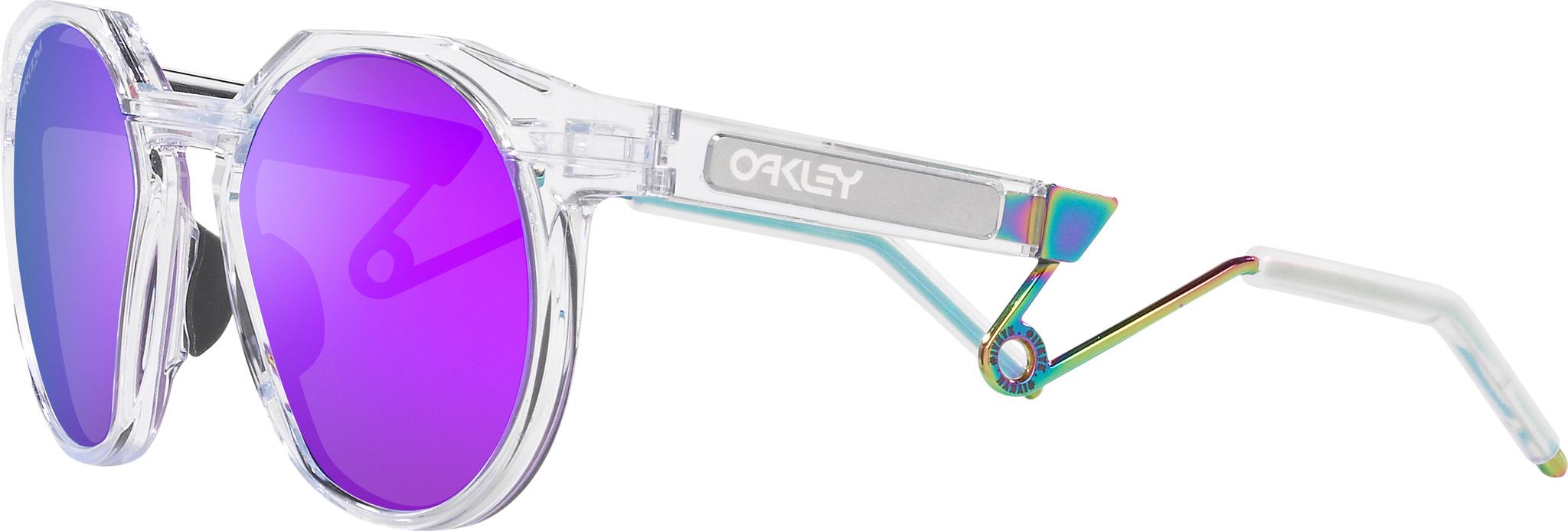 Product gallery image number 6 for product HSTN Metal Sunglasses - Polished Clear - Prizm Violet Iridium Lens - Unisex
