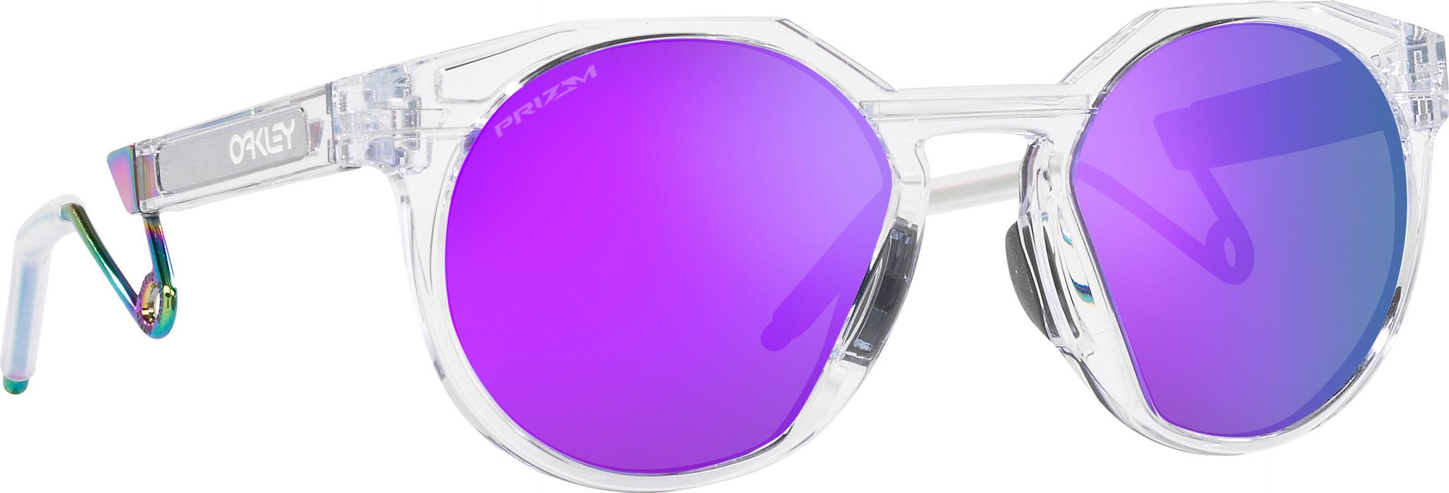 Product gallery image number 1 for product HSTN Metal Sunglasses - Polished Clear - Prizm Violet Iridium Lens - Unisex