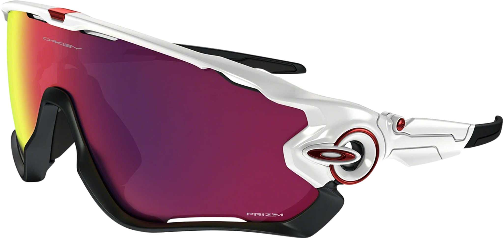 Product image for Jawbreaker Sunglasses - Polished White - Prizm Road Lens